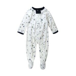 Honest Baby Preemie Long Sleeve Sleep N Play Footed Pajamas / Stars